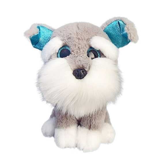 3d Schnauzer Puppy Pillow Soft Waist Cushion Plush Stuffed Toy Decoration Gift