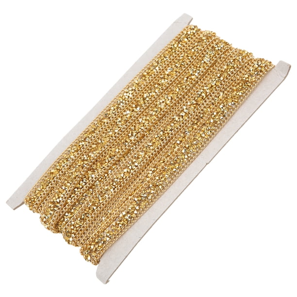 Manualidades con cintas, cinta de diamantes de imitación de 1,5 cm de ancho, cinta de diamantes de imitación, yardas, cinta de diamantes de imitación creada con maestría
