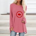 thumbnail image 1 of Ventes de Liquidation! Aqestyerly Pull Décontracté Imprimé pour Femmes, Manches Longues, Col Rond, 1 of 4