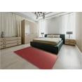 thumbnail image 4 of Ahgly Company Indoor Round Patterned Shocking Orange Area Rugs, 5' Round, 4 of 6