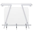 thumbnail image 4 of Pemberly Row Armoire à Vin 52 Pouces avec Rangement et Étagères en Blanc et Acier Chromé, 4 of 6