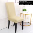 thumbnail image 2 of Unique Bargains Spandex Stretch Chair Covers Easily Washable, Gray Bedding for Home, 2 of 8
