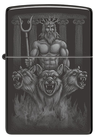 Zippo Lighter - Customized Engraved Message on Windproof Guardian Design 46264