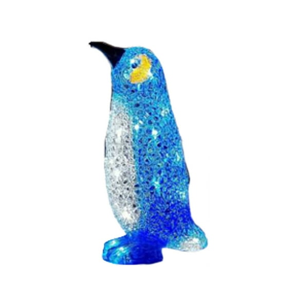 WIFORNT Décoration Extérieure de Noël, Éclairage Créatif Pingouin, Décoration de Vacances pour Jardin