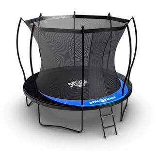 サプリウム　サプリューム　14インチ Plum Play Wave 14' Trampoline, with Safety Enclosure, Black/Green