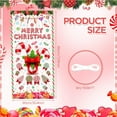 thumbnail image 2 of Merry Christmas Peppermint Candy Cane Themed Lollipop Door Hanging Banner for Xmas Party Indoor/Outdoor Wall Decor, 2 of 2