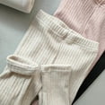 thumbnail image 6 of KAUOD Girls Thick Thermal Leggings Cable Ribbed Ankle Winter Tights Pants Kids Toddler Stretchy Warm Opaque Pantyhose, 6 of 7