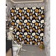 thumbnail image 5 of Halloween Theme Shower Curtain Set ，Waterproof Fabric Shower Curtains Ghost Pumpkin Shower Curtains for Bathroom,Bathroom Decor 36"x72", 5 of 6