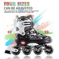 thumbnail image 2 of Kuxuan Adjustable Inline Skates for Kids with Light Up Wheels, 2 of 6