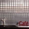 thumbnail image 6 of FASÄDE Miniquattro Decorative Vinyl Backsplash 15 sq ft Kit in Brushed Aluminum, 6 of 7