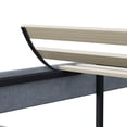 thumbnail image 4 of Miekor Furniture Light Grey Bed Frame with Adjustable Border Headboard Queen Size 122512, 4 of 6