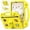 Yellow, variant on Shockproof Protective Case For Samsung Galaxy Tab A11/A9 8.7-inch 2025/2023 Cute Cartoon Pattern Handheld Stand EVA PC Children's Anti Fall Cover Tablet Case Adjustable Shoulder Strap,Blue