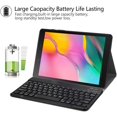 thumbnail image 4 of FYBTOFYBTO Wireless Bluetooth Keyboard, Rechargeable Portable Bluetooth Keyboard with Leather Tablet Case, Mini Super Slim Keyboard, Compatible with Lenovo Tab M10 FHD Plus 10.3 X606F/X606XFY-001, 4 of 5