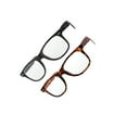 thumbnail image 5 of grinderPUNCH Lot Valeur de 2 Paires Lunettes de Lecture Monture Écaille Lentille Transparente, +5,00 Unisexe, 5 of 5