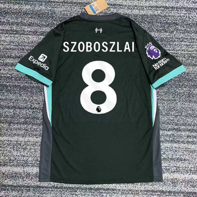 Camiseta De Verano De Manga Corta Con Estampado Clásico De Estrellas, Número 8 Soboslai, Del Liverpool, Temporada 24-25XL