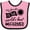 Pink and Black, variant on Inktastic My Grandpa is the World's Best Farmer Tractor Design Boys or Girls Baby Bib