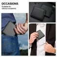 thumbnail image 4 of Men’s Wallets Stylish Bifold Wallets with 9 Credit Credit Cards 1 ID Window Slim Minimalist Front Wallet/Credit Card Holder Great Gift for Men Black, 4 of 7