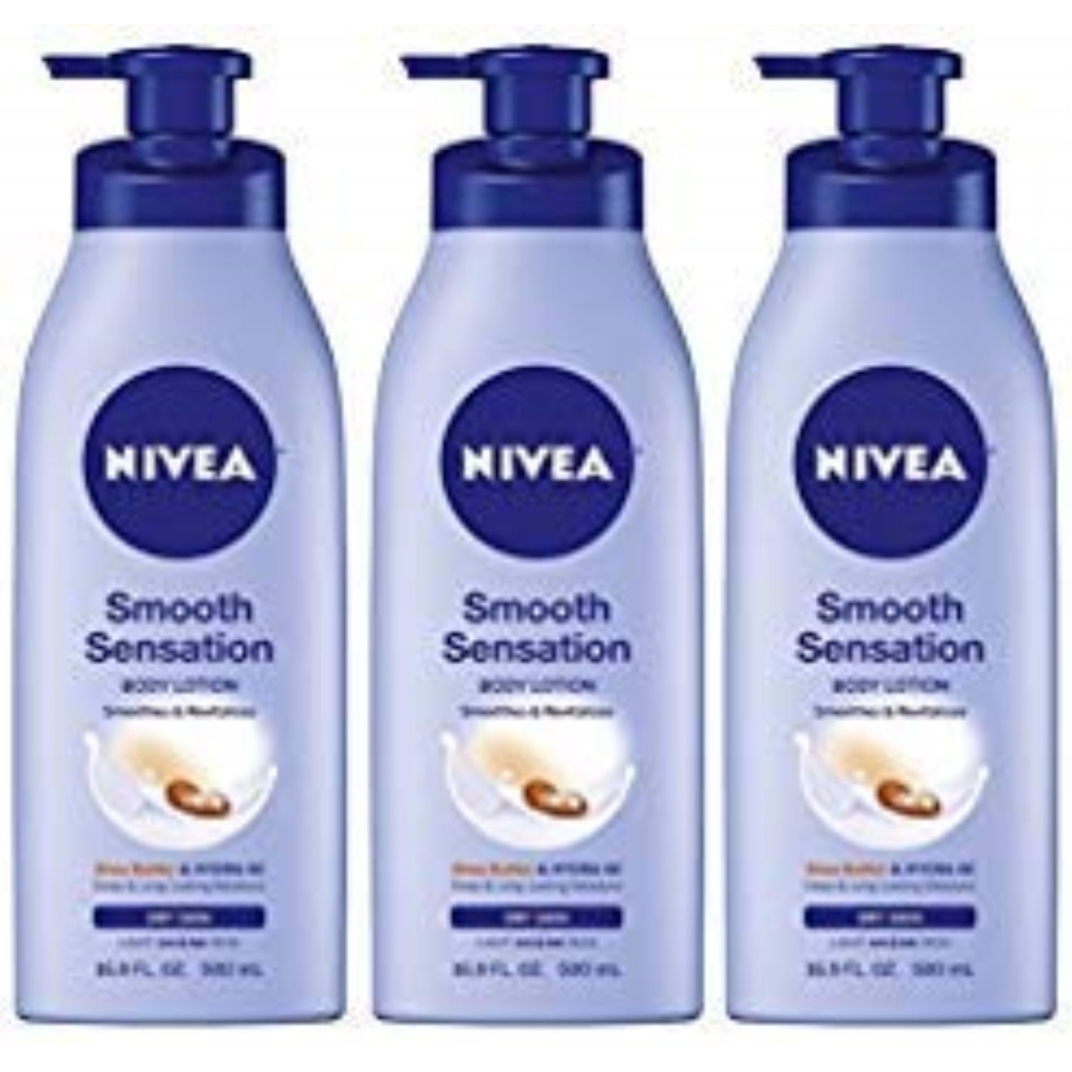 nivea shea daily moisture body lotion, new super size package 16.9