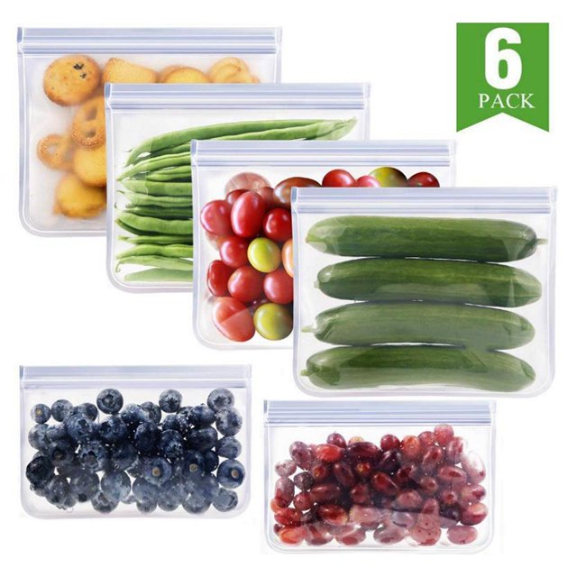 Bolsa de almacenamiento de alimentos de silicona congelador BLESIY 2 piezas 16x22cm 4 piezas 194x22cm