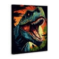 thumbnail image 2 of Stupell Industries Contemporary Dino Roar at Sunset Canvas Art, 16 x 20, by Creative Studio, 2 of 8
