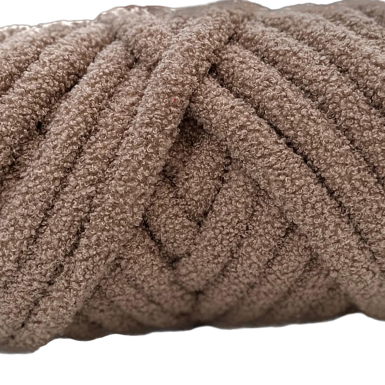 perfeclan Chunky Wool Yarn, Arm Knitting Yarn, Lightweight DIY Hand Knitting, Bulky Yarn, Heavy Yarn for Crafts, Bed, Fence, Hats, Tapestry, Sweater Dark Khaki
