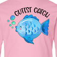 thumbnail image 4 of Inktastic Cutest Catch Cute Blue Fish Long Sleeve Youth T-Shirt, 4 of 5