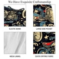 thumbnail image 4 of luoweisi Men's Beach Shorts Quick Dry Swim Trunks with Mesh Lining Motorcycle L, 4 of 5