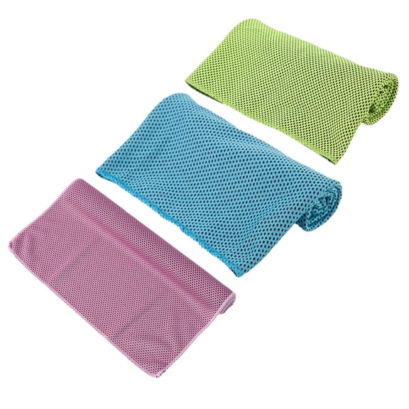 ITSELFER 3Pcs Towel Rapid Cooling Ice Face Towel Quick-Dry Beach Towels for Yoga