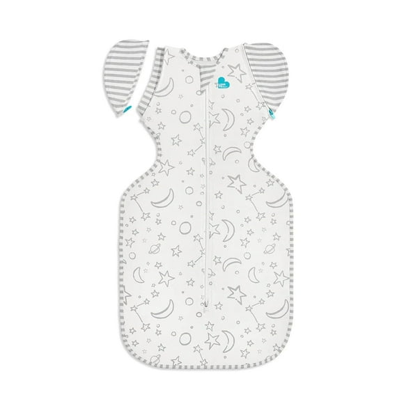 Love to Dream Sac de Transition Emmaillotage, Viscose Douce et Luxueuse du Bambou, Sac de Couchage pour Bébé, Ailes Zippées Brevetées, Ajustement Serré Aide à Calmer les Sursauts, 1.0TOG, 13-19 lbs, Crème