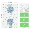 thumbnail image 4 of Sm:)e Butterfly Hydrangea Bloom Sping Flowers Kitchen Towels Set of 4, 18x26 Inch, Light Blue, 4 of 6