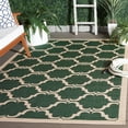 thumbnail image 2 of SAFAVIEH Courtyard Estelle Geometric Indoor/Outdoor Area Rug, Dark Green/Beige, 8' x 11', 2 of 16