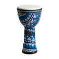 thumbnail image 1 of Riwcyla 8,inch African Drum PVC Drum Body Goatskin Drum Surface Lightweight Hand Clapping Drum Percussion Instrument Colorful Pattern Bongo Drum for Adult Beginners, 1 of 6