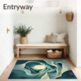 thumbnail image 3 of ODIKA 4'x6' Machine Washable Non-Slip Area Rug, with Intricate Abalone Design High Traffic Rug, Blue, 84851, 3 of 7
