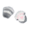 thumbnail image 1 of Guantes de disfraz Fernando Pata de gatito Gris, 1 of 8