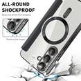 thumbnail image 6 of For Samsung Galaxy A56 5G Wallet Cell Cover, RFID Blocking, PU Leather,Compatible With MagSafe , With Flip Cover Multi-Card Slots Pocket, Ultra Thin Magneti Protective Cover,Black,For Galaxy A56 (5G), 6 of 8