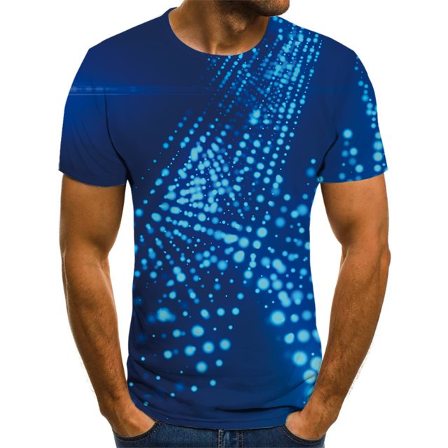 Summer Men's T-Shirts 3D Printing Hot Selling Graphics Colorful Geometric T-Shirt