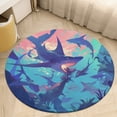 thumbnail image 6 of Underwater World Round Carpet Circle Rug Outdoor Patio Area Rug Washable Large Area Rugs Hallway Room Decor Fitness Mats, 6 of 8