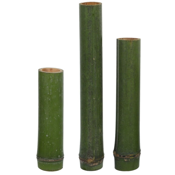 PTOOTP 3Pcs Bamboo Flower Vase for Desktop Decoration Simple Style