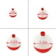 8Pcs Assortiment de Bobbers de Pêche Ronds Flotteurs Combo Tackle Rouge & Blanc Équipement de Pêche de Flotteur – image 3 sur 10