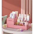 thumbnail image 4 of Makeup Organizer with Drawers,Countertop Cosmetic Storage Box for Brushes, Eyeshadow, Lipstick and Nail Polish,Cosmetic Storage Box for Dresser,Bathroom Vanity (Pink), 4 of 7