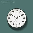 thumbnail image 1 of Yuihome Decor Wall Clock Classic 24.8cm Mirror Glass Surface Home Mute Clock for Smart Home, 1 of 7