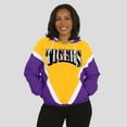 thumbnail image 4 of Women's WEAR by Erin Andrews Gold/Purple LSU Tigers Colorblock Full-Zip Hoodie Windbreaker Jacket, 4 of 5