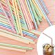 thumbnail image 2 of Straws, 200 Packs of Straws Drinking Plastic Straws Reusable Curly Straws Reusable Straw Multicolor Striped Bendable Straws, 2 of 4