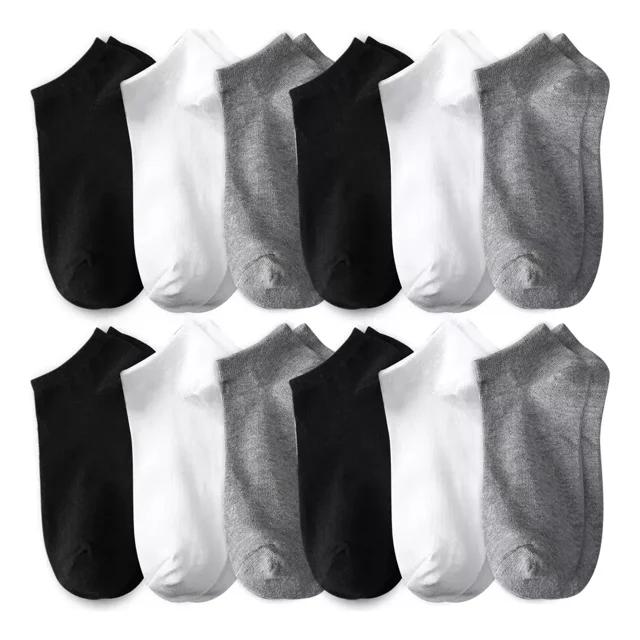 Calcetines Cortos Hombres Dama Unisex Calceta 12 Pares