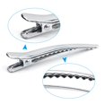 thumbnail image 2 of 20 Packs Metal Alligator Hair Curl Clips, 2.4 inch Duck Bill Clips for Hair Sectioning Styling, Silver, 2 of 5