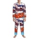 thumbnail image 3 of Fotbe Sushi Salmon Surfing Pijama de Hombre con Estampado de Manga Larga, Conjunto de 2 Piezas, Ropa de Dormir Suave y Cómoda con Bolsillos-Medium, 3 of 7