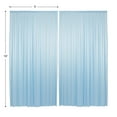 thumbnail image 7 of Lann's Linens Set of 2 Photography Backdrop Curtains, 5ft x 10ft Blue Wedding Photo Background, 7 of 7