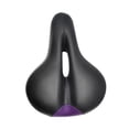 thumbnail image 1 of Asiento de bicicleta de cuero PU con almohadilla ergonómica para bicicleta de montaña Azul, 1 of 8