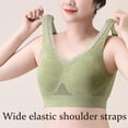 thumbnail image 4 of Hana Bra for Senior Women, Cotton Buttonless Comfy Lifting Shaping Bras, Full Coverage Underwire Free Bras Front Close Bras Vest Without Underwire for Older Women, Beige L, 4 of 8