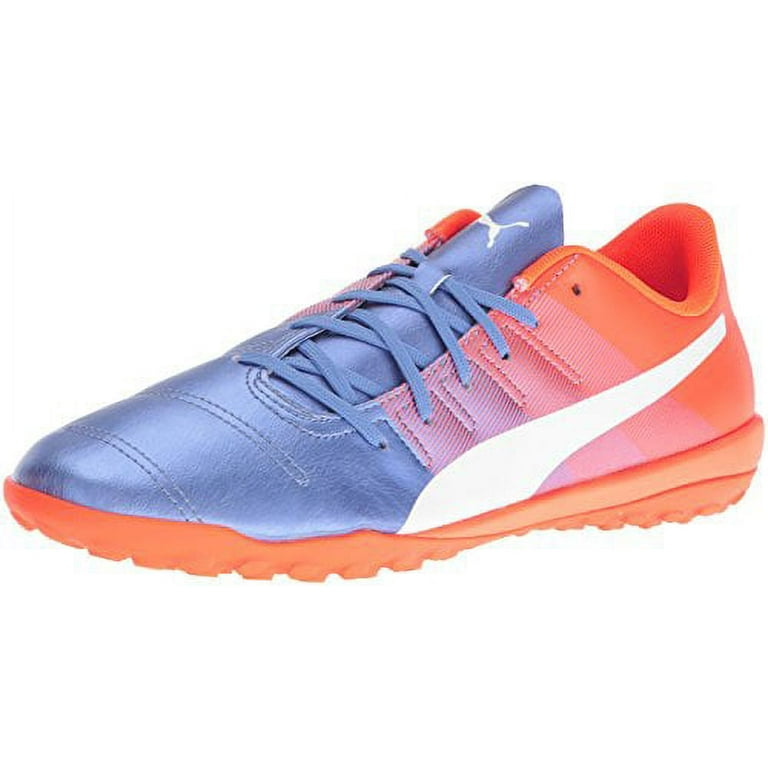 PUMA Men's Evopower TT Soccer Shoe, Blue Yonder/Puma White